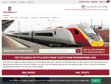 Tablet Screenshot of internationalrail.com